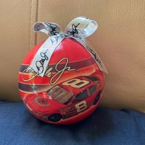 Officially Licensed 4" Dale Earnhardt 8 Shatterproof Ball Ornament Ribbon/Charm